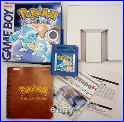 Boxed Pokemon Blue Version Complete In Box Gameboy New Battery Genuine