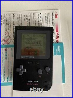 Game Boy Pocket Nintendo black Japan Version Open Box