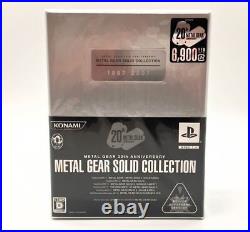 Metal Gear Solid 20th Anniversary Collection Limited Box Unopened Japan #255