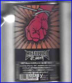 Metallica St. Anger Metal Tin Box CD DVD T-Shirt Necklace Japan 2003 Rare