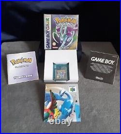 Pokémon Crystal Version Nintendo Gameboy Color UK PAL Genuine Complete In Box