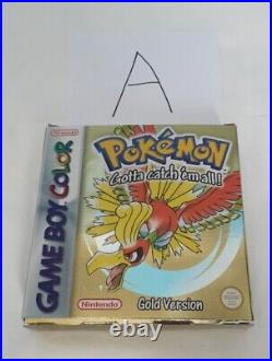 Pokemon Gold GameBoy Colour Boxed Genuine UK Battery Replaced