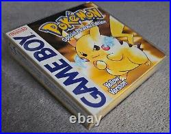 Pokemon Yellow Version Complete In Box Genuine Nintendo Gameboy PAL UK