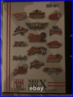 SNK NEO GEO X GOLD Limited Edition with Box 2 x arcade sticks plus mega pack