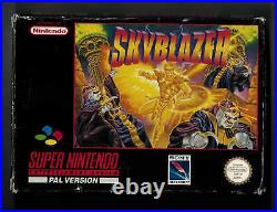 Snes Skyblazer boxed Complete Manual Nintendo pal version