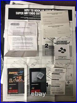 Super Nintendo Entertainment System Star Wing Edition Pack SNES Boxed PAL MINT