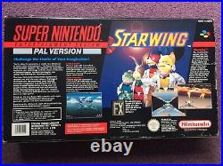 Super Nintendo Entertainment System Star Wing Edition Pack SNES Boxed PAL MINT
