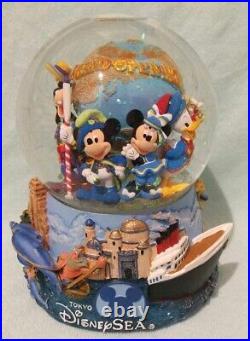 Tokyo Disney Sea Grand Opening Snow Globe Music Box Limited Edition Japan